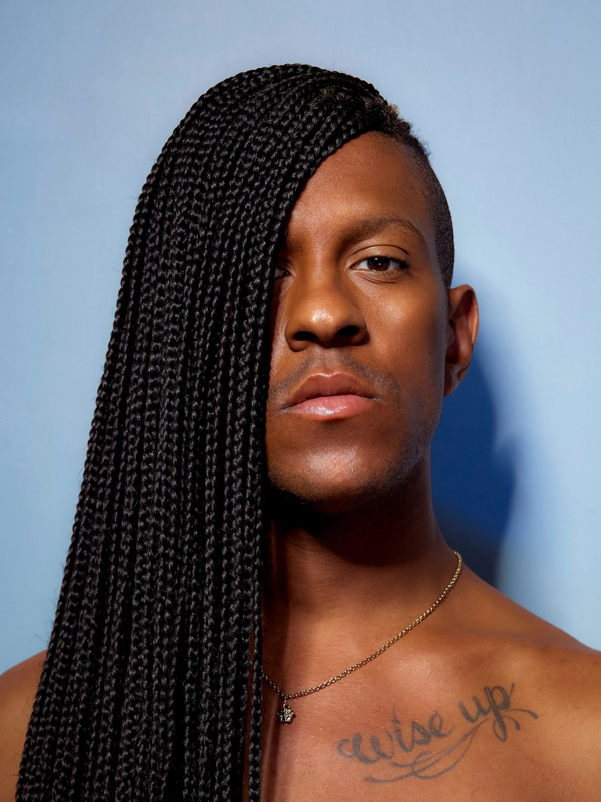 Editorial portrait of musician and performance artist Mykki Blanco